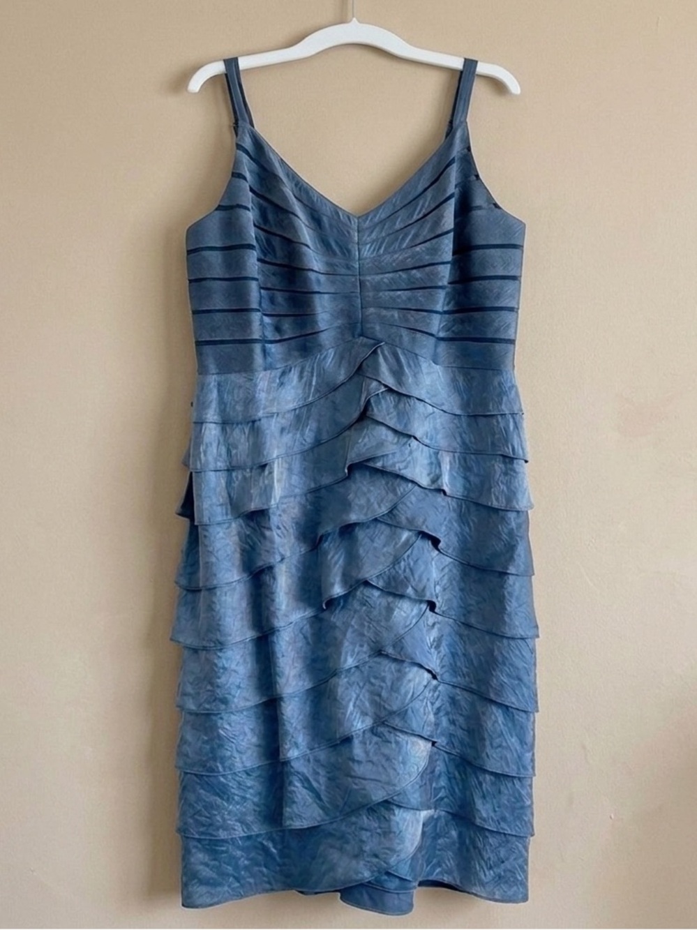 Adrianna Papell Metallic Color-Shift Special Occasion Dress & Bolero Set - 18W